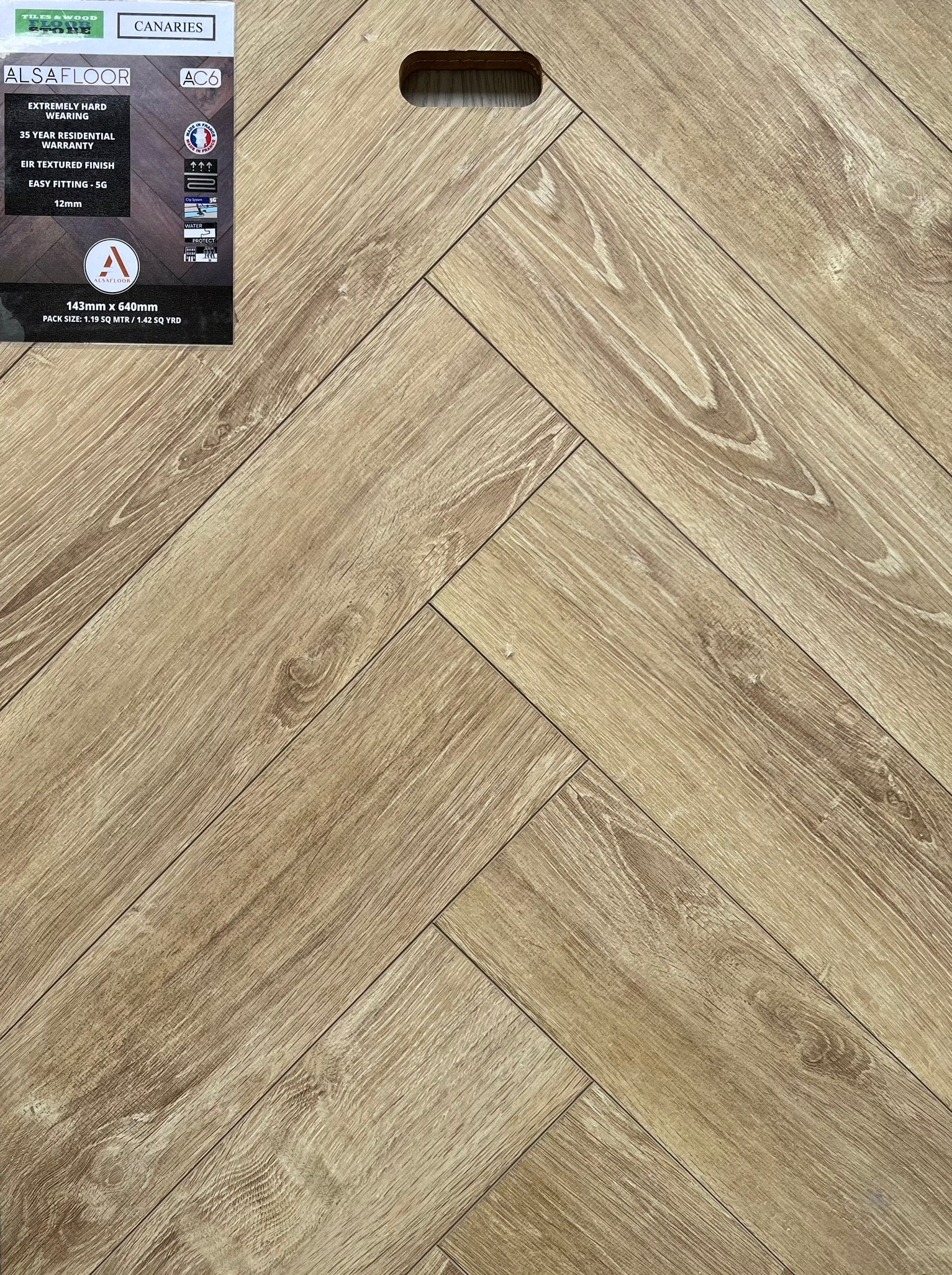 Alsa Cannes Herringbone AC6 25 Year Warranty TILES & WOOD FLOOR STORE